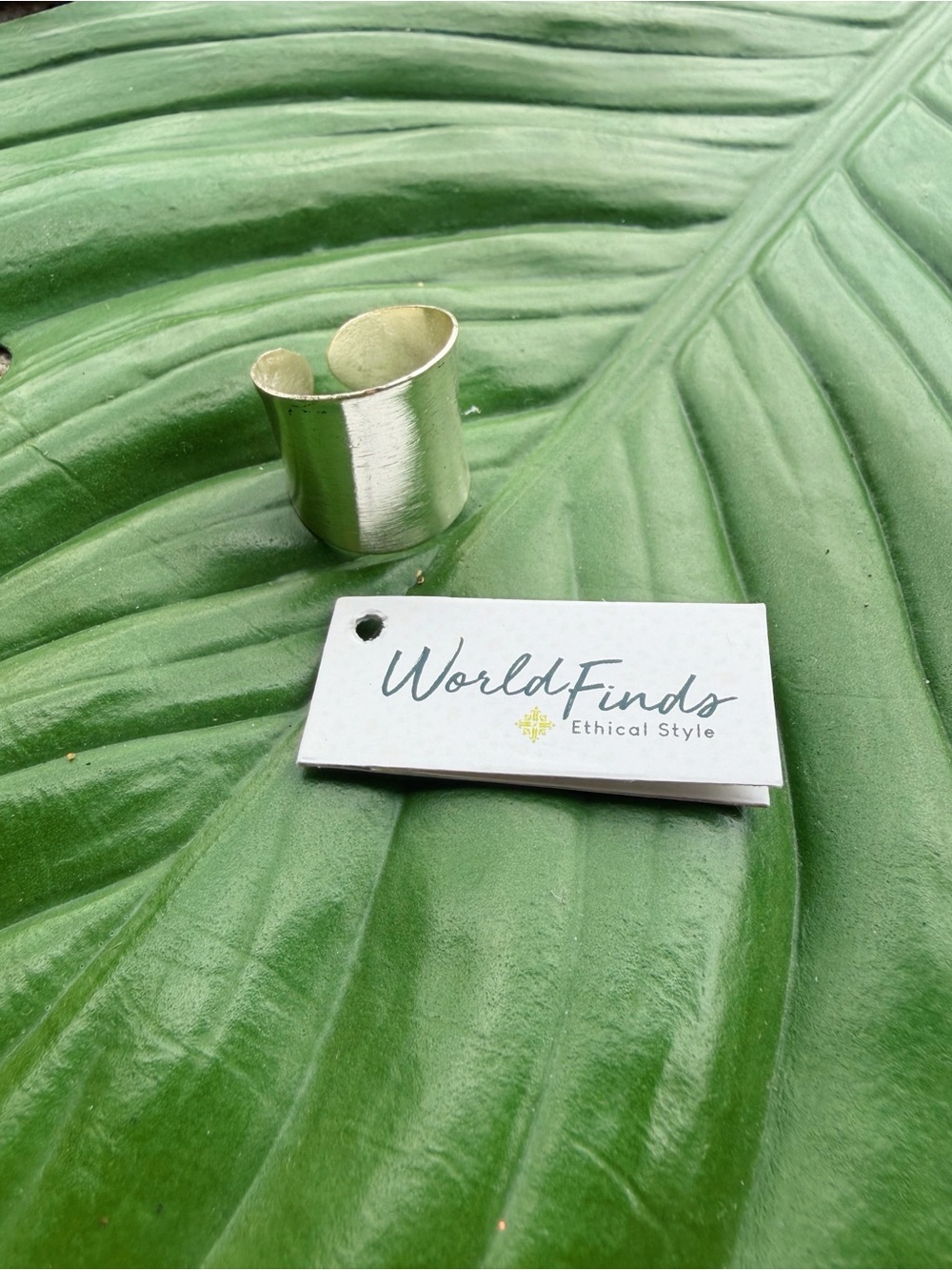 World Finds Fair Trade Concave Ring - Silver